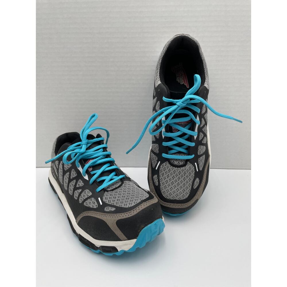 Red Wing 2338 Women's Lace Up Safety Toe Gray Black Shoes - Size 9
